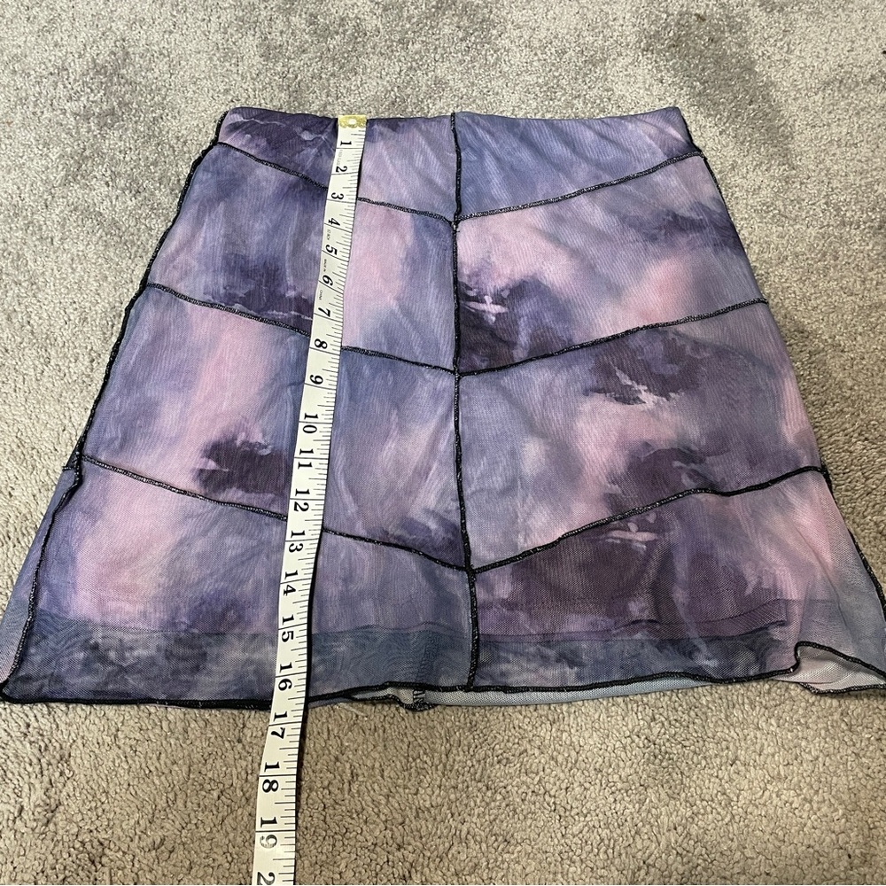 Princess Polly Purple The Bella‎ High Waisted Mesh Mini Skirt Women's Size 6 - Picture 5 of 6
